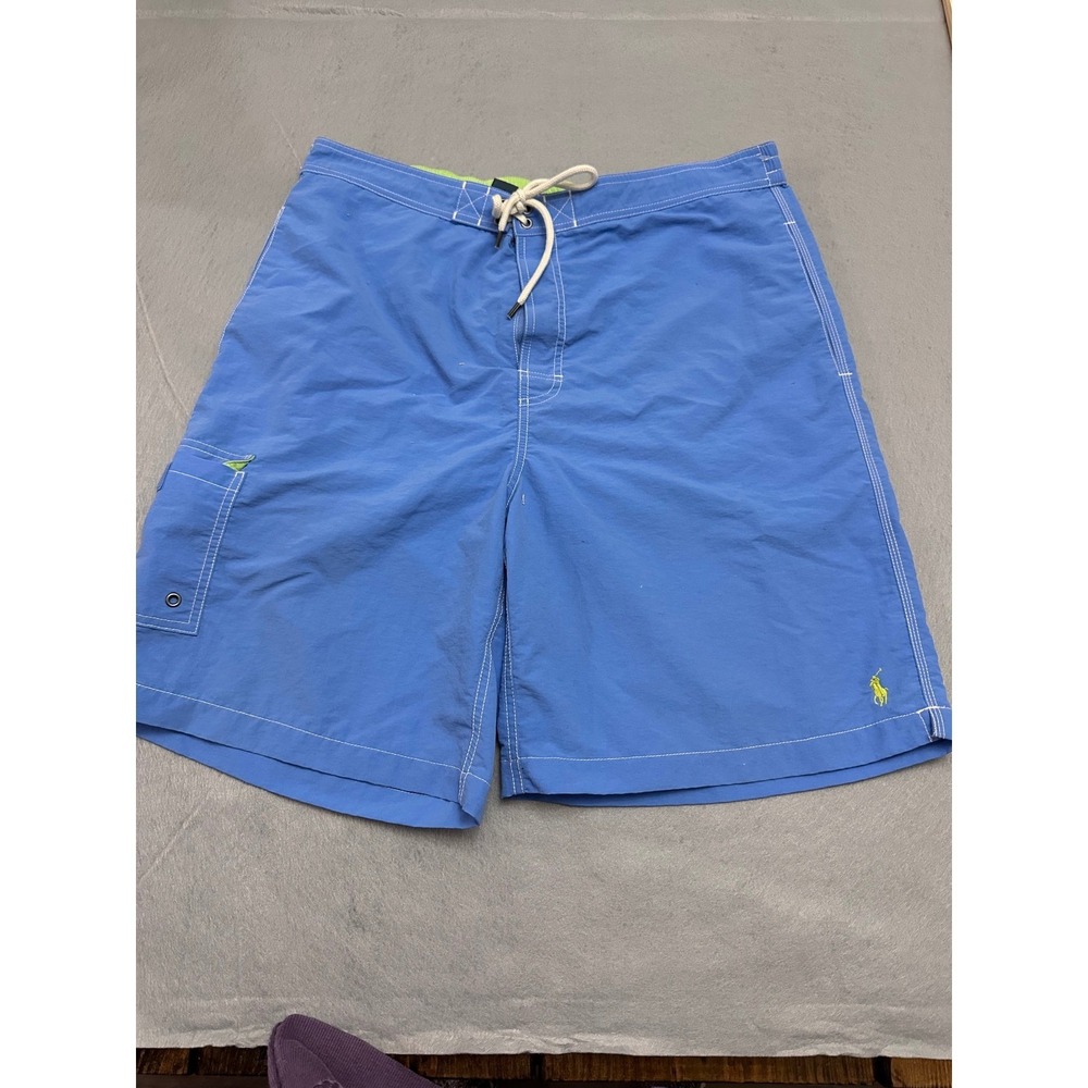 Polo Ralph Lauren Mens SwimTrunks XL Quick Dry Vintage Y2K Cargo Board Shorts